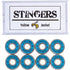 Yellow Jacket Pro Longboard Bearings, Premium Skateboard Bearings 608, ABEC 11, Bomber Blue (Pack of 8)