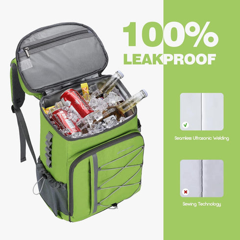 Maelstrom Cooler Backpack - 35 Can Leakproof Insulated Soft Cooler Bag, Lightweight Travel Backpack for Hiking &