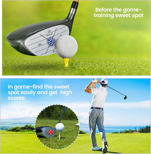 ToVii Golf Impact Tape Set, 300Pcs ~600Pcs Self-Teaching Stickers for Woods Irons Putters