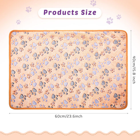 Tegeme 8 Animal(24 16 Inch,Mixed Pcs Fleece Dog Blankets for Small Dogs Cat Soft Coral Velvet Warm Sleep Mat Fluffy Dog