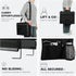 18.5in 3in Stadium Seats with High Back Support and Thick Foam Cushion Bleacher Chairs with Back and Cushion -Portable
