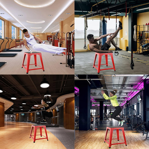 18 Inch Plyometric Platforms Boxes Step Up for Exercise Fitness Jump Box Jumping Plyo Box for Home Gym Training