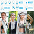 10 Pack Activities(32"x12") MENOLY Cooling Towels, Sweat Towels Cooling Towels for Neck and Face, Microfiber Towel Soft