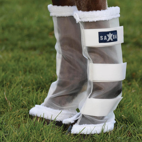 Saxon Fly Leg Wraps, One Size, White