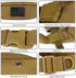 Protector Plus Tactical Running Waist Pack - Military Fitness Fanny Bag Sling Hip Bumbag, Black, Size S