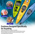 Kayak Seat Cushion, Thicken Anti Slip Waterproof Gel Pad, Portable Canoe Rowing Rubber Dinghy for Kayak Accessories