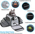 Airline Approved Soft-Sided Pet Carrier, Expandable with 4 Doors, Removable Pads, 3 Pockets for Small Dogs and Cats