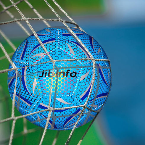 Light Up Soccer Ball Size 5 - Glow in The Dark for Day & Night Games, Gifts for Men, Youth, and Adults