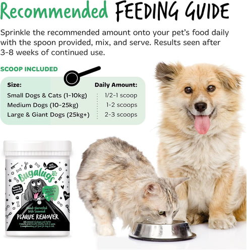 BUGALUGS 70g 100% (70g) Plaque Off Remover For Dog Teeth Bad Breath Natural | Plaque Off Dogs No Need For Dog