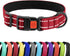Reflective Dog Collar for Small, Medium, Large Dogs - CollarDirect with Quick Release Buckle, Nylon (10-13 Inch, Red)