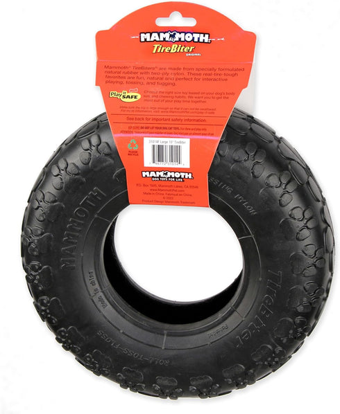 Mammoth TireBiterII – Natural Rubber Dog Toys for Extreme Chewers, Extra Long Interactive Play for Medium - Large Dogs