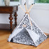 Armarkat C46 Cat Bed, One Size, White and Black, Cozy Sleeping Space for Cats