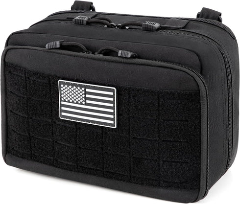 Jueachy Molle Large Tactical Pouch, Expandable Admin Bag for Medical Tool Accessories