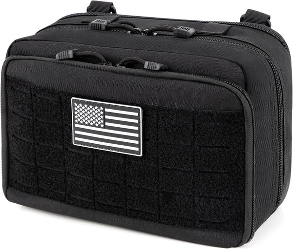 Jueachy Molle Large Tactical Pouch, Expandable Admin Bag for Medical Tool Accessories