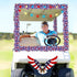 Daifunli 4th 250th of July Patriotic Golf Cart Decorations Kit Anniversary Star String Lights Battery Operated American