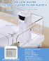 Aquarium Power Filter(3.5W), Turtle Tank Filter, Silent Low-Water Filter for Small Fish Tank, Reptile Tank Up to 15Gallon, with 4pcs Cartridges.(White)
