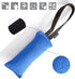 Dingo Gear Tug Toy for Dog Training, Agility Tug of War, French Linen Dog Bumper with Handle, 6" Blue