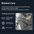 Kritter Planet Love Waterproof Bed Blanket for Couples, Washable Leakproof Blanket Pad for Adult Intimacy