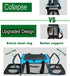 15 Lbs Soft-Sided Pet Carrier for Cats Small Dogs of Medium Blue