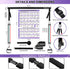 Portable Pilates Bar Kit with Resistance Bands, 3 Set Exercise Resistance Bands for Full-Body Workouts