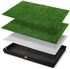 LOOBANI Dog Grass Pad with Tray, Lightweight Oxford Cloth Tray for Potty