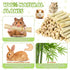 CCatswan 2lb Natural Sweet Bamboo Chew Toys for Small Pets - Organic Molar Sticks with Xylose & Vitamins for Rabbit