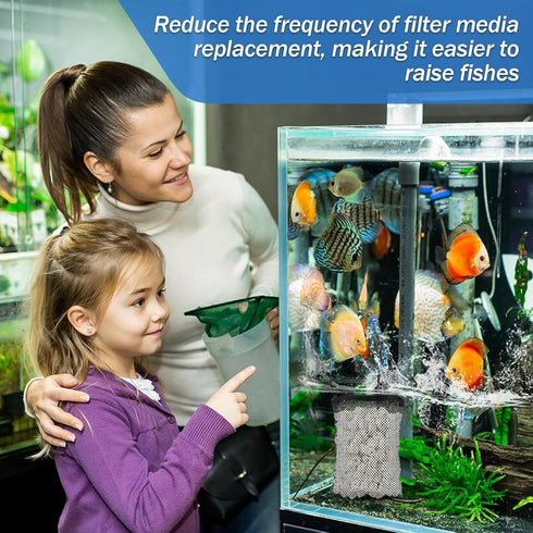 Sukh Pond Filter Media, 425g Ceramic Rings for Aquarium Filter for Pond Fish Tank Canister