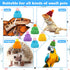 20 Pcs Pet Snake Hat with Adjustable Chin Strap, Mini Knitted Hats for Reptiles and Small Pets Accessories