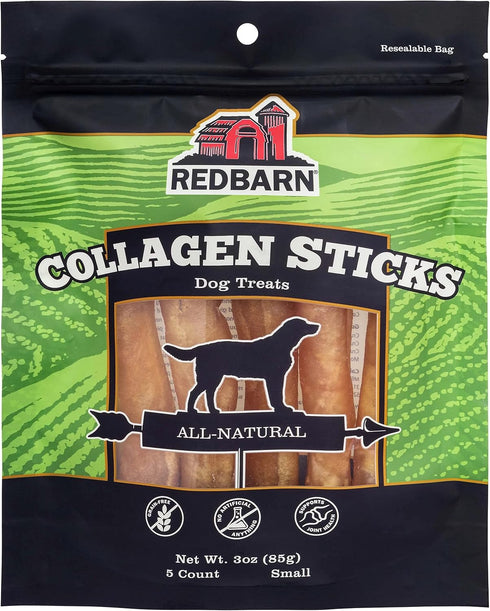 Beef Collagen Sticks for Dogs, Long Lasting Chews, Bully Sticks Alternative, High Protein Dental Treats
