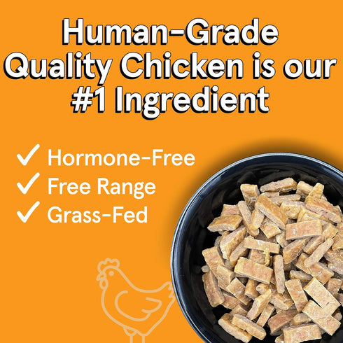 Real Meat Air Dried Dog Food, 2lb Bag with Real USA Chicken, Grain-Free, High Protein