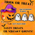 Halloween Dog Toy - Pumpkin & Ghosts Plush Squeaky Toys, Halloween Gifts for Small Medium Large Dogs