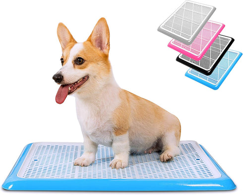 Pet Awesome Dog Potty Tray, Puppy Pee Pad Holder 25”x20” for Indoor Wee Training for Small and Medium Dogs
