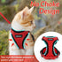 rabbitgoo Cat Harness and Leash - Soft Adjustable Vest for Walking, Escape Proof, Breathable Reflective Strips (Red, S)