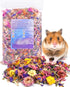Bissap Natural Flower & Herb Hamster Bedding 300g/10.5oz, Small Animal Habitat Decor for Hamster, Gerbil, Chinchilla