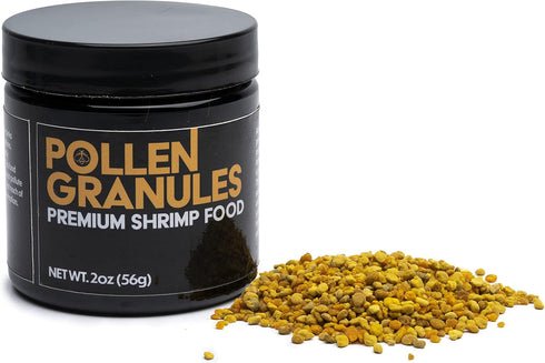 2oz Aquatic Arts Bee Pollen Shrimp Food Granules for Amano, Cherry, Neocaridina, and Other Freshwater Shrimp
