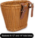 Kids Bike Basket for Boys and Girls, Front Toddler Tiny Tricycle Baskets, Strider Bike Accessories, Small Scooter