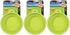 Petmate 3 Pack of Collapsible Silicone Travel Pet Bowls | 1.5 Cup Capacity Each, Go-Go Green