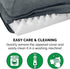 Furhaven Orthopedic Dog Bed for Medium/Small Dogs, L Shaped Chaise with Removable Bolsters - Stone Gray, Medium