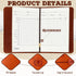 Yexiya Golf Scorecard Book with Pencil - Leather Golf Journal Pocket Log Book for Men Golfers