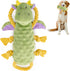 Squeaky Dog Stuffed Animals, Plush Chew Toy for Large Breeds, Crinkle Paper Tug of War, Soft Tough Squeaker Dragon