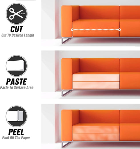Anti Cat Scratch Tape, 3 inches x 30 Yards, 100% Transparent Double Sided Cat Scratch Deterrent Tape for Furniture