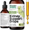 Kidney Support for Dogs, Health Drops with Cordyceps Mushroom & Stinging Nettle Leaf, 4 oz Liquid Supplements