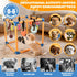 Wovelli 10 19.5" Puppy Play Gym with Hanging Toys, PVC Removable Dog Enrichment Playground, Interactive Indoor Training
