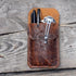 JJNUSA Leather EDC Pocket Slip, Army Knife Sleeve & Pen Holder for Everyday Carry, Camping Accessories