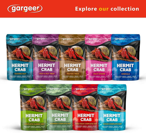 2oz Immune Gargeer Hermit Crab Spectrum Complete Diet. Easily Digested, Non-GMO Premium Ingredients Only. Strengthen