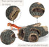 Aquarium Wood Fish Tank Decorations, Resin Fake Logs Terrarium Decor, Reptile Hide for Fish Cave
