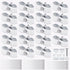 Mabeeze Dog Kennel Panel Clamps for 1-3/8" Pipes - 20 sets Pack of Galvanized Steel Connectors for Chain Link Fence
