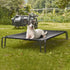 pettycare Elevated Outdoor Dog Bed - Waterproof Raised Dog Bed for Medium Dogs, Easy to Assemble, Cooling with Teslin