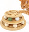 DRAGONCEE Cat Ball Track Toy with Puzzle Top, Interactive Cat Toys for Indoor