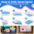 CACSPS 2025 55" 12" Swimming Updated Foldable Dog Pool, x Kiddie Pool with Hard Plastic, Non-Slip Dog Bath Tub